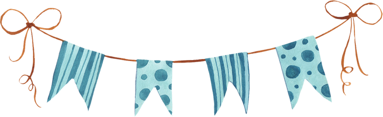 Watercolor Baby Shower Items Banner